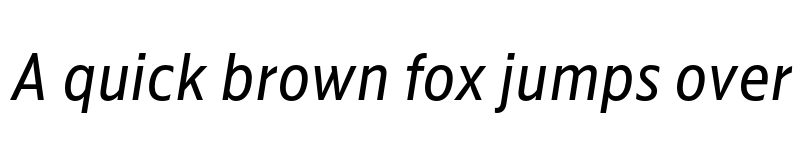 Preview of Kranto SemiCond Regular Text Italic font