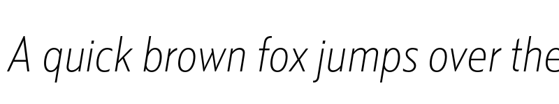 Preview of Kranto SemiCond Thin Normal Italic font