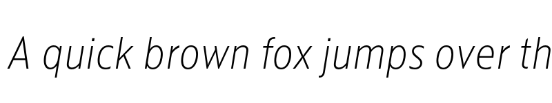 Preview of Kranto SemiCond Thin Text Italic font