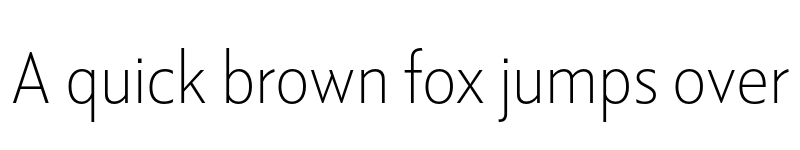 Preview of Kranto Thin Display font