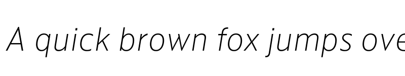 Preview of Kranto Thin Text Italic font