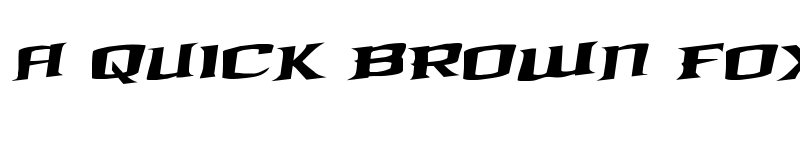 Preview of Kreature Kombat Rotalic Italic font