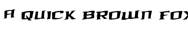 Preview of Kreature Kombat Staggered Rotalic Italic font