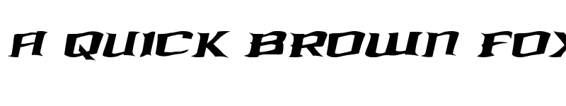 Preview of Kreature Kombat Warped Italic Italic font
