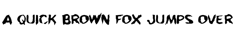 Preview of Kreeture Warped Warped font