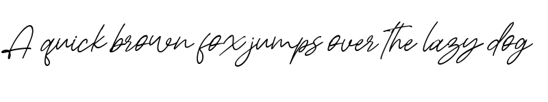 Preview of Krettany Signature Regular font