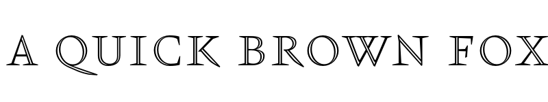 Preview of Kristal Open Caps font