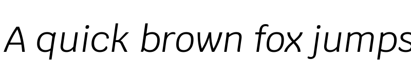 Preview of Krub Italic font