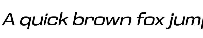 Preview of Kruda Wide Slanted font