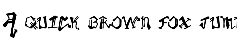 Preview of Krylon Gothic font