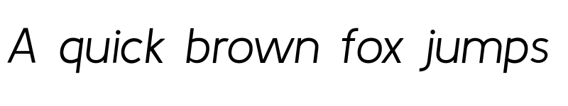 Preview of Kulim Park Light Italic font