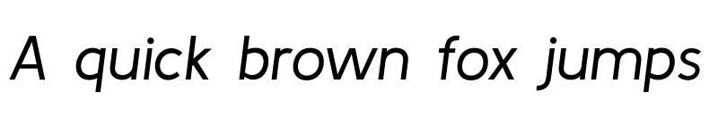 Preview of Kulim Park Regular Italic font