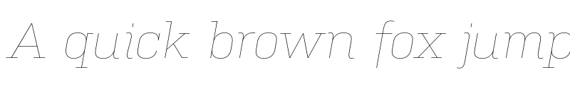 Preview of Kulturista TRIAL Thin Italic font