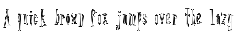 Preview of Kunang Kunang outline Regular font