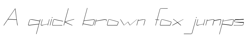 Preview of Kuppel Condensed Thin Italic font