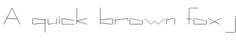 Preview of Kuppel Extra-expanded Thin font