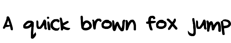 Preview of kylie's hand Regular font