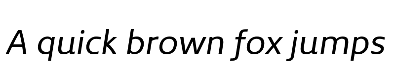 Preview of Kyrial Display Pro Regular Italic font