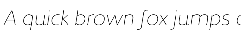 Preview of Kyrial Display Pro Ultra Light Italic font