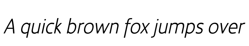 Preview of Kyrial Sans Pro Cond Light Italic font