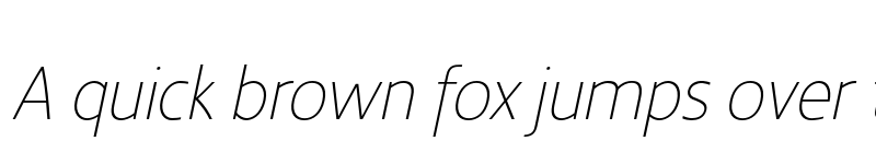 Preview of Kyrial Sans Pro Cond Ultra Light Italic font