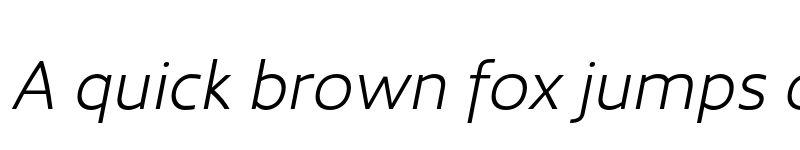 Preview of Kyrial Sans Pro Light Italic font