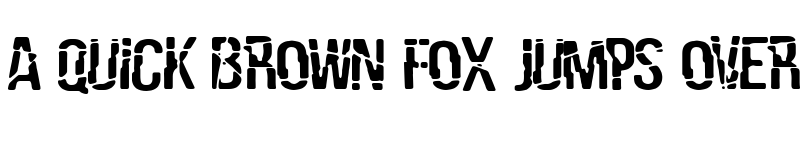 Preview of La Estropeada Regular font