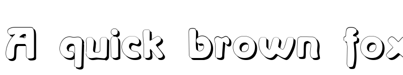 Preview of La Negrita Shadow Regular font