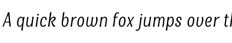 Preview of La Parisienne Sans Italic font
