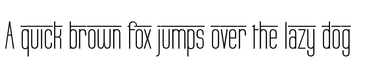 Preview of Labtop Overscore Regular font