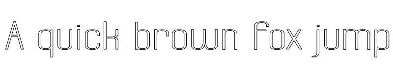 Preview of Labtop Superwide Outline Regular font