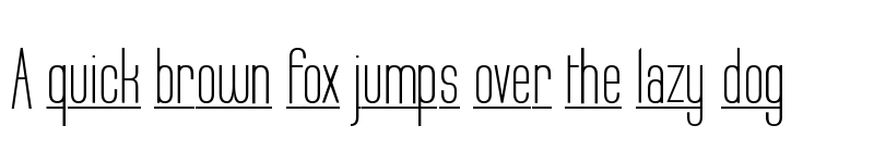 Preview of Labtop Underline Regular font