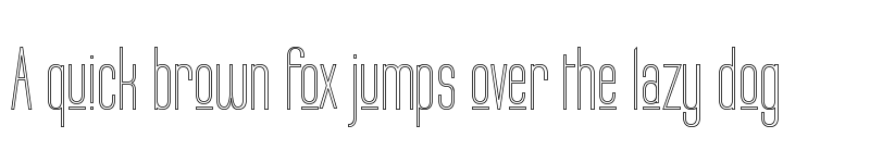 Preview of Labtop Upper Outline Regular font