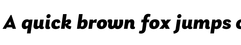 Preview of Laca Black Italic font