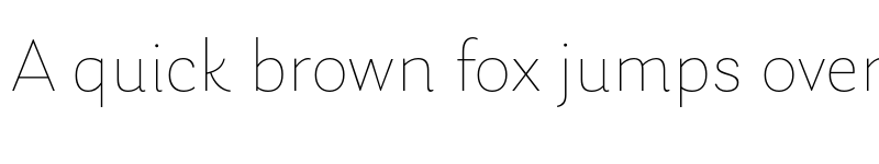 Preview of Laca ExtraLight font