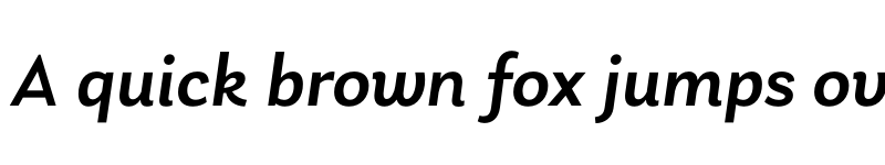 Preview of Laca Medium Italic font