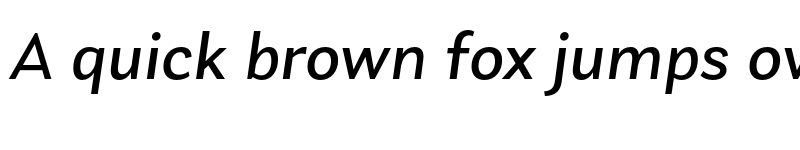 Preview of Laca Text Regular Italic font