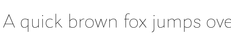 Preview of Laca Text VF ExtraLight font