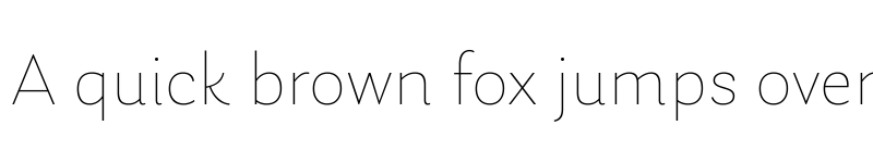 Preview of Laca VF ExtraLight font