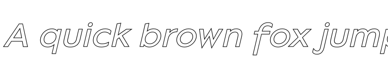 Preview of Lack Line Italic font