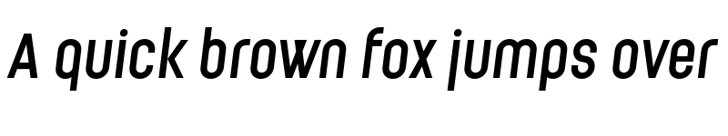 Preview of Ladislav Semibold Italic font