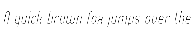 Preview of Lady Ice - Extra Light Italic font