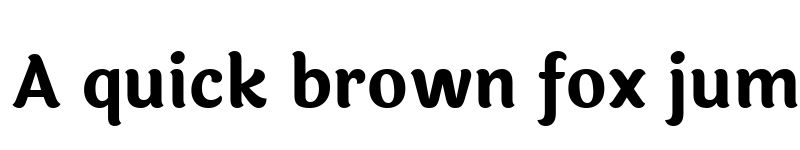 Preview of Laila Bold font