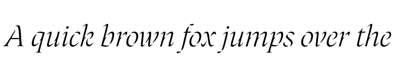 Preview of Laima Thin Italic font