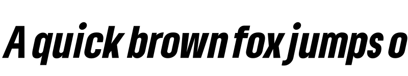 Preview of Lama Sans Black Condensed Italic font