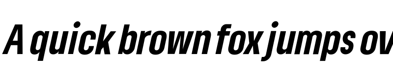 Preview of Lama Sans ExtraBold Condensed Italic font