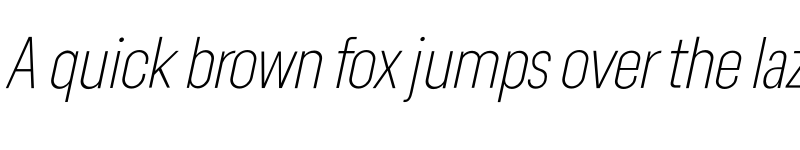 Preview of Lama Sans ExtraLight Condensed Italic font