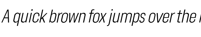 Preview of Lama Sans Light Condensed Italic font