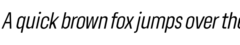 Preview of Lama Sans Regular Condensed Italic font