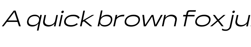 Preview of Lama Sans Regular Expanded Italic font